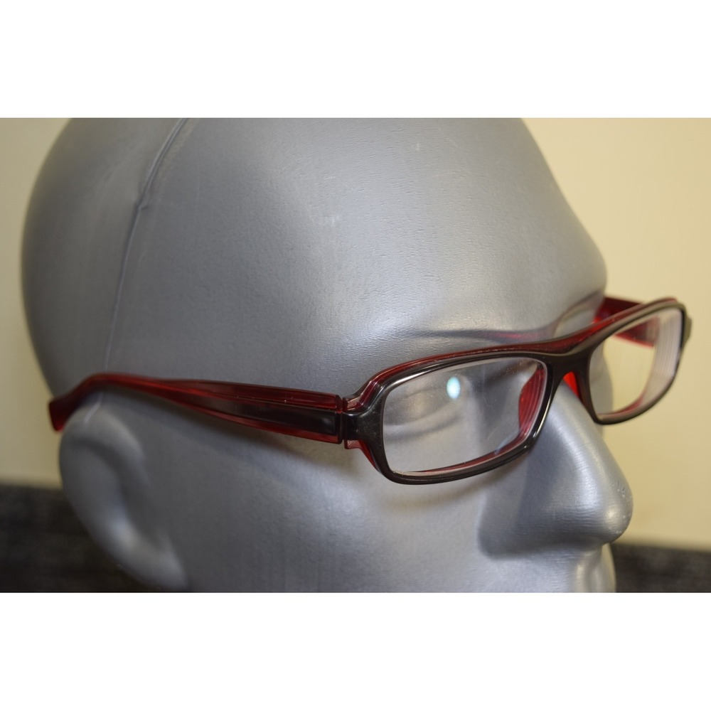 Face A Face ICONE 2 041 Col 351 Rectangular Eyeglasses 55-15 France Red Black